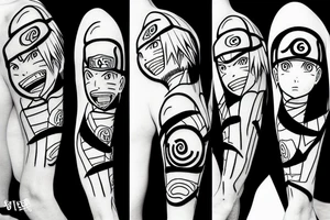 Naruto from Attack on Titan tattoo idea
