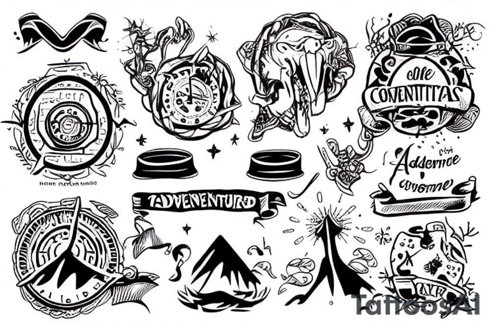 Adventure commitments tattoo idea