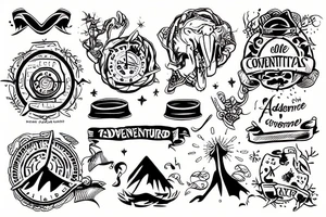 Adventure commitments tattoo idea