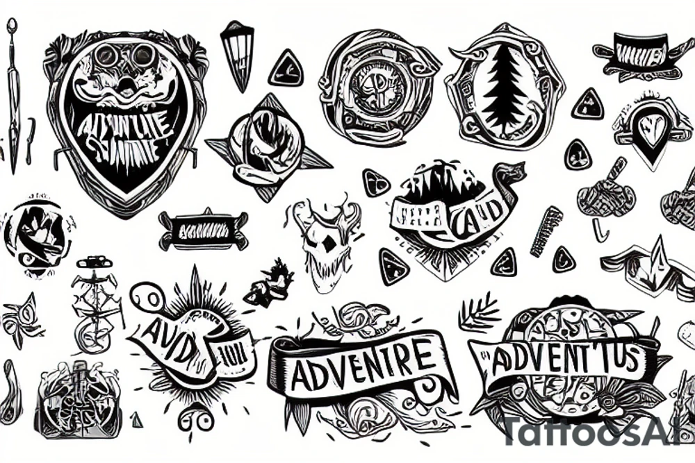 Adventure commitments tattoo idea