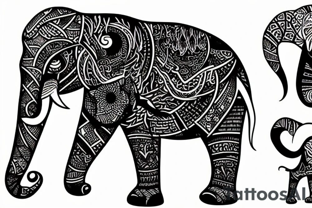Éléphant tattoo idea