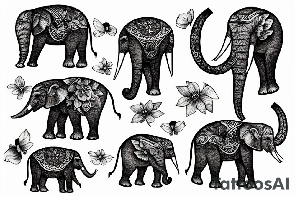 Éléphant tattoo idea