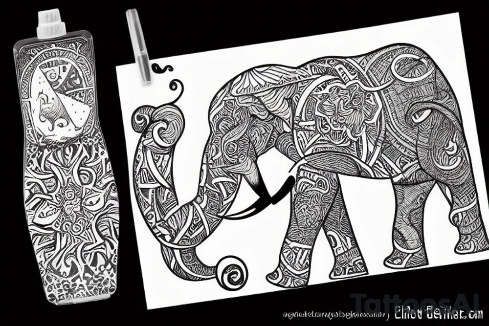 Éléphant tattoo idea