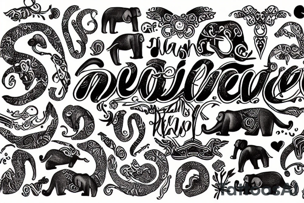 Éléphant tattoo idea