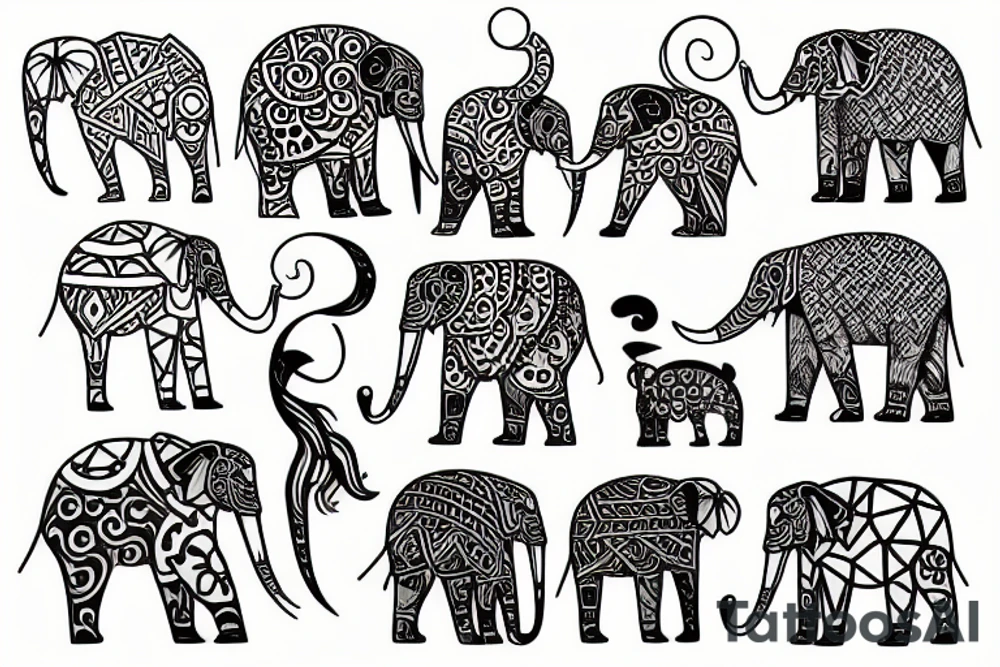 Éléphant tattoo idea