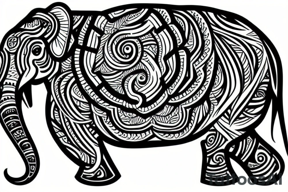Éléphant tattoo idea