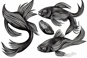 Fish karp tattoo idea