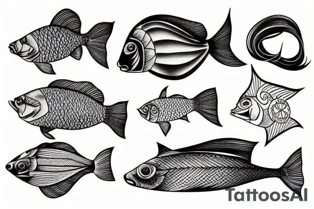 Fish horse tattoo idea