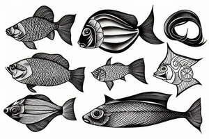 Fish horse tattoo idea