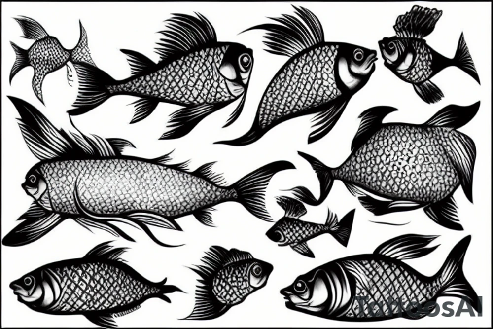 Fish horse tattoo idea