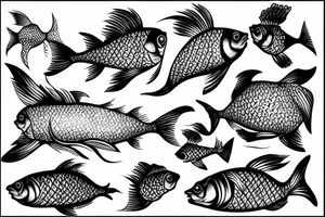 Fish horse tattoo idea
