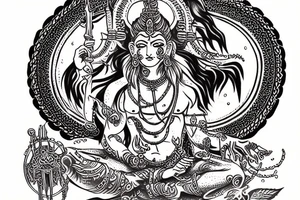 Shiva thandav tattoo idea