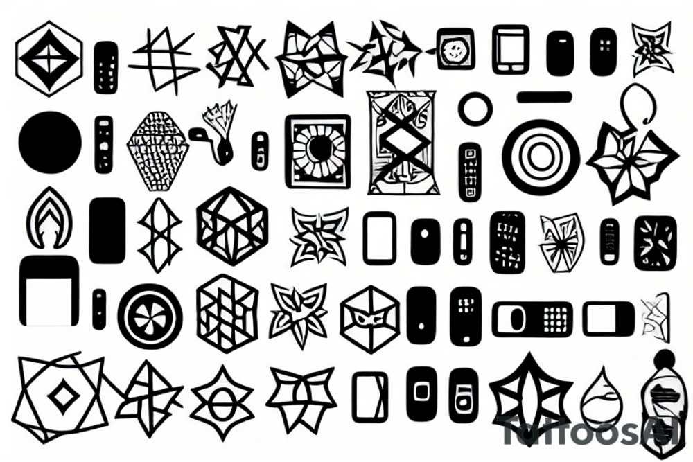 Phone tattoo idea