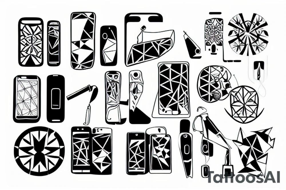 Phone tattoo idea
