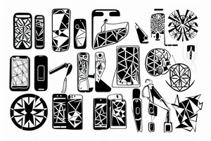 Phone tattoo idea