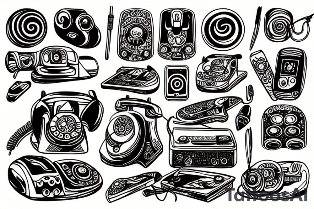 Phone tattoo idea