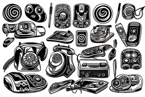 Phone tattoo idea