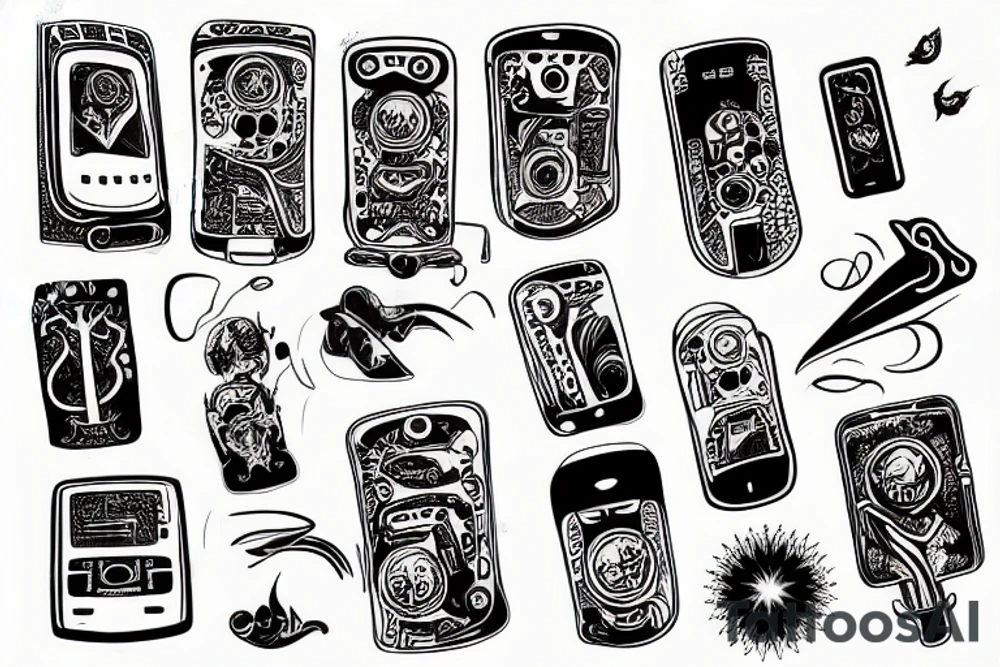 Phone tattoo idea