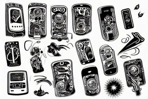 Phone tattoo idea
