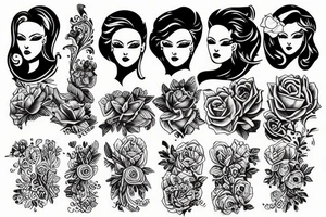 Woman tattoo idea