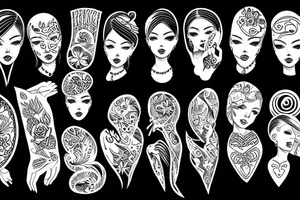 Woman tattoo idea