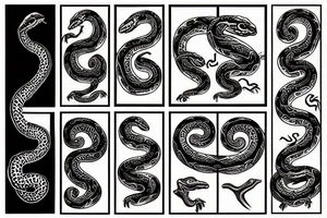 snake bite tattoo idea