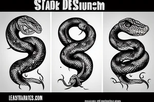 snake bite tattoo idea