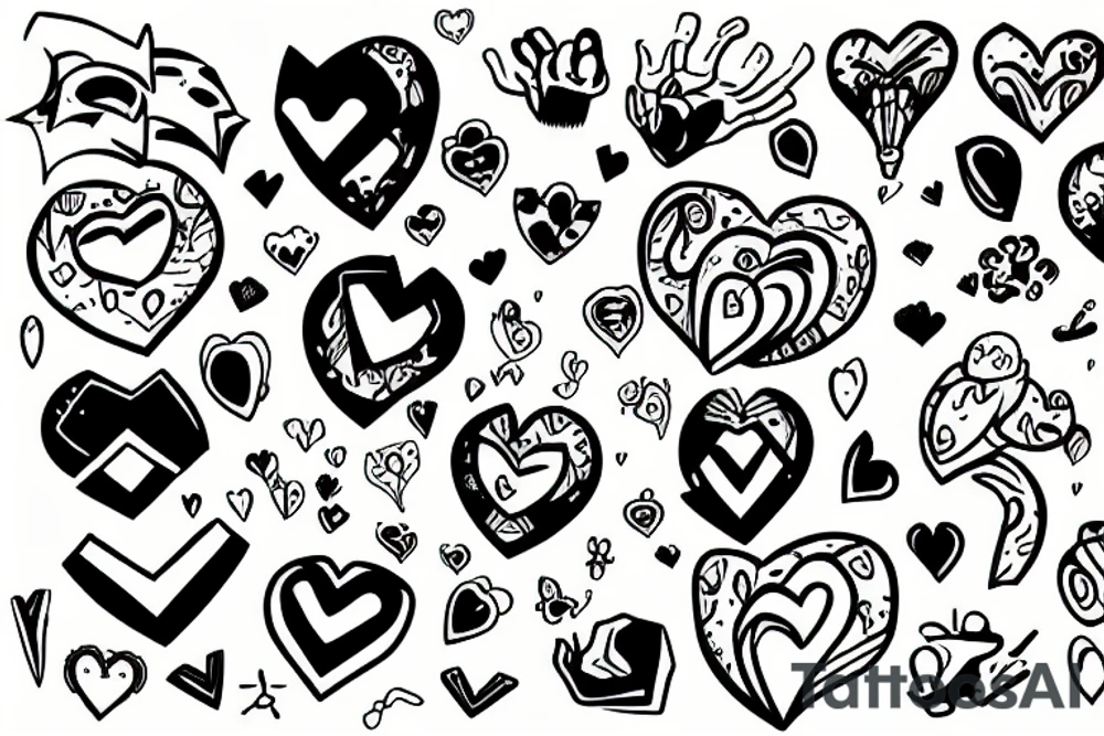 Pixel Heart tattoo idea
