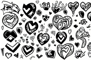 Pixel Heart tattoo idea