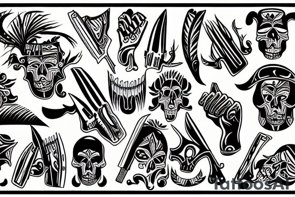 machette tattoo idea