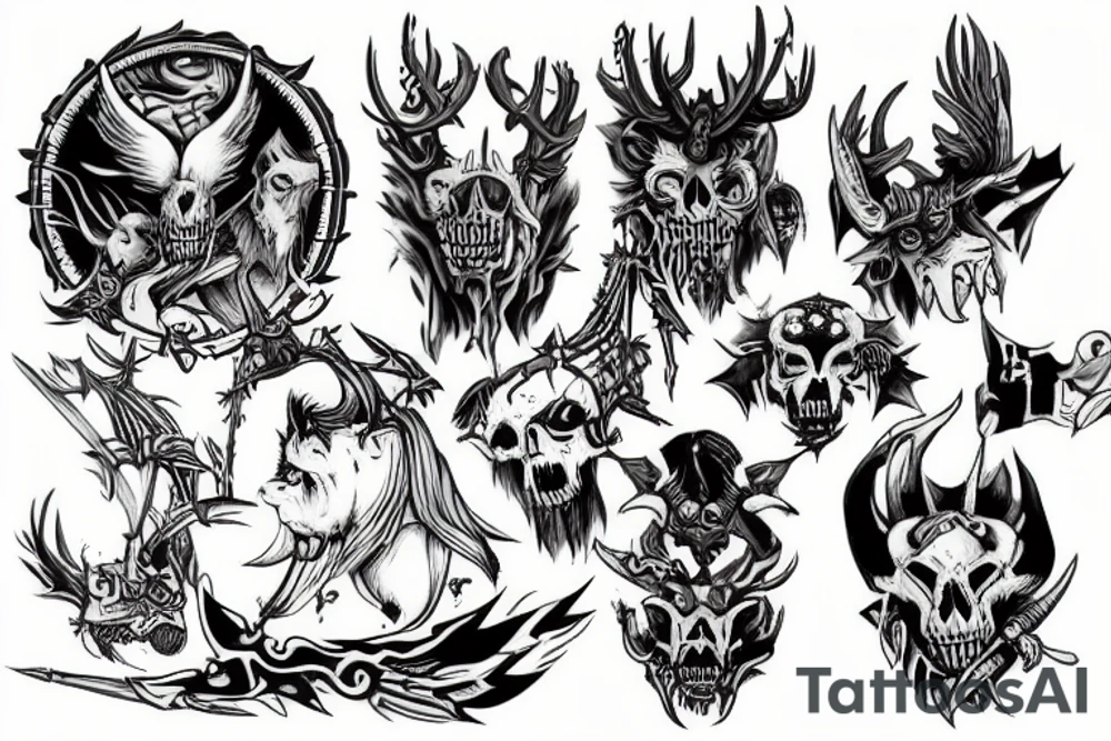 Wild Hunt from, the wisher 3 tattoo idea