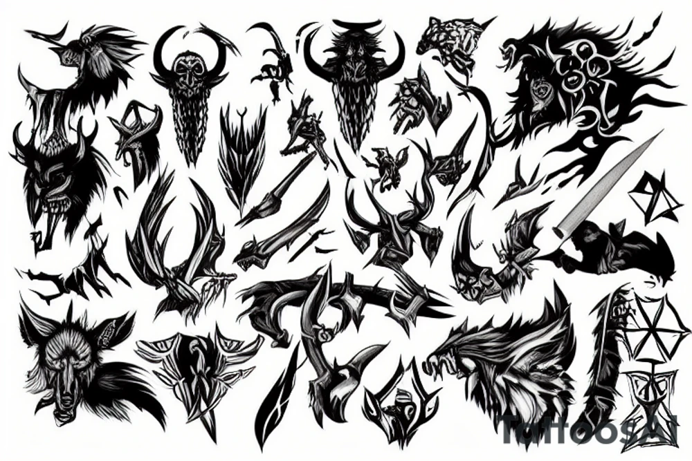 Wild Hunt from, the wisher 3 tattoo idea