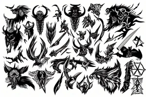 Wild Hunt from, the wisher 3 tattoo idea
