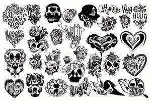 Huggy wuggy tattoo idea
