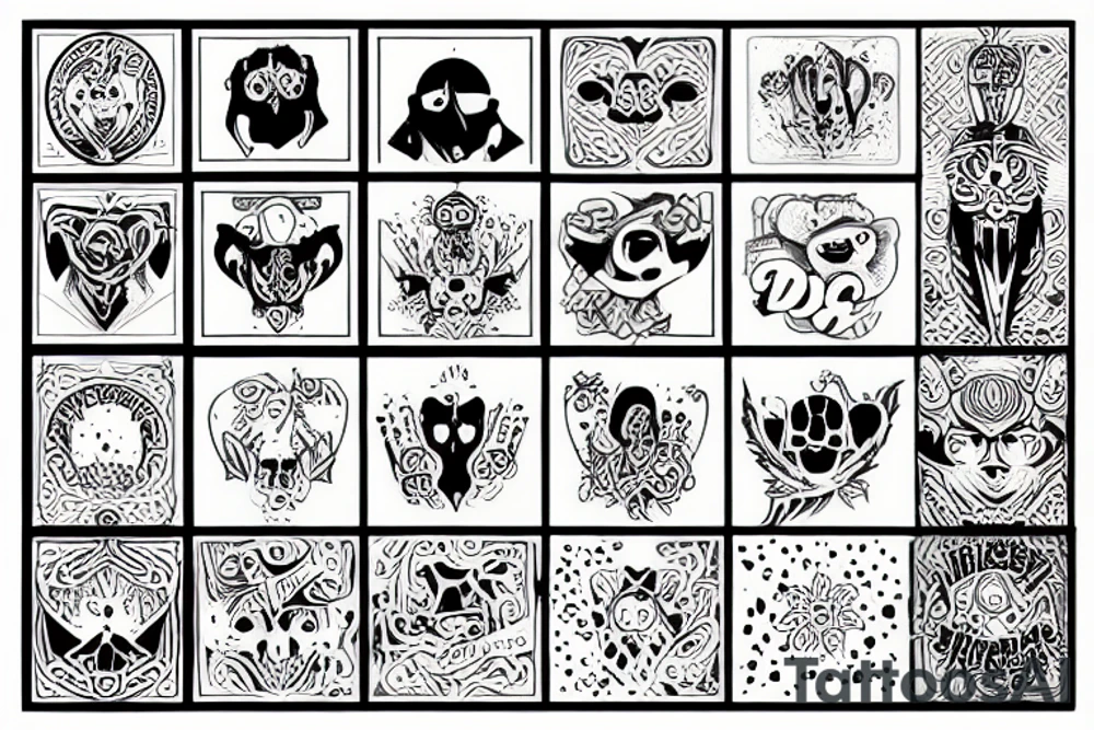 Huggy wuggy tattoo idea