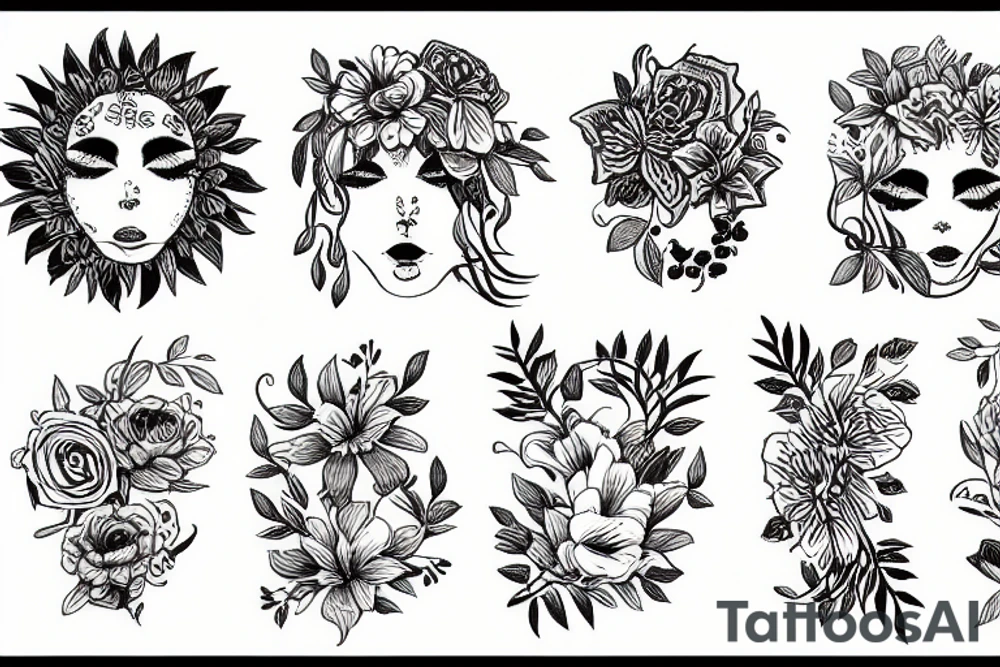 Spine floral tattoo tattoo idea