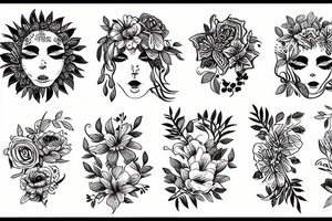 Spine floral tattoo tattoo idea