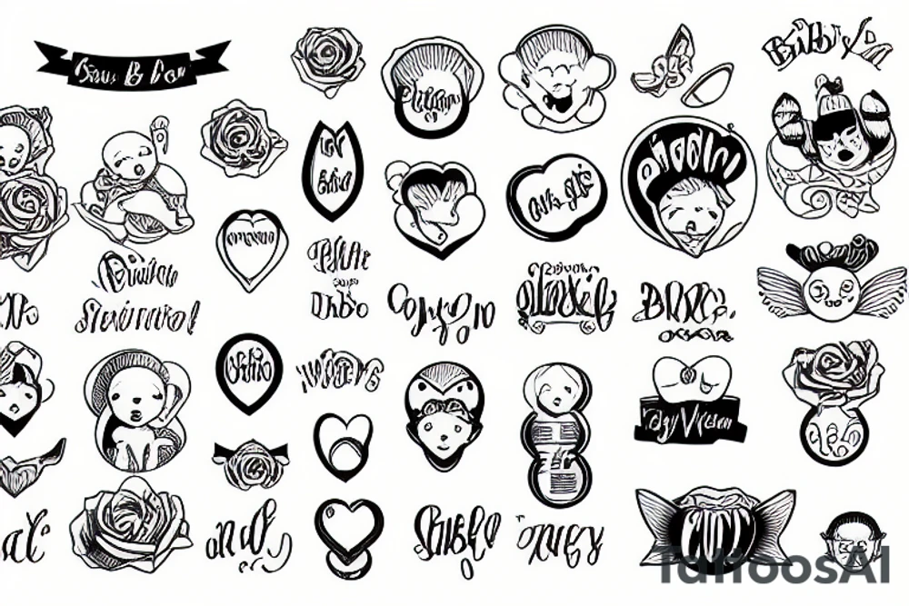 baby on board tattoo idea