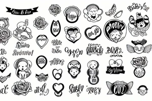 baby on board tattoo idea
