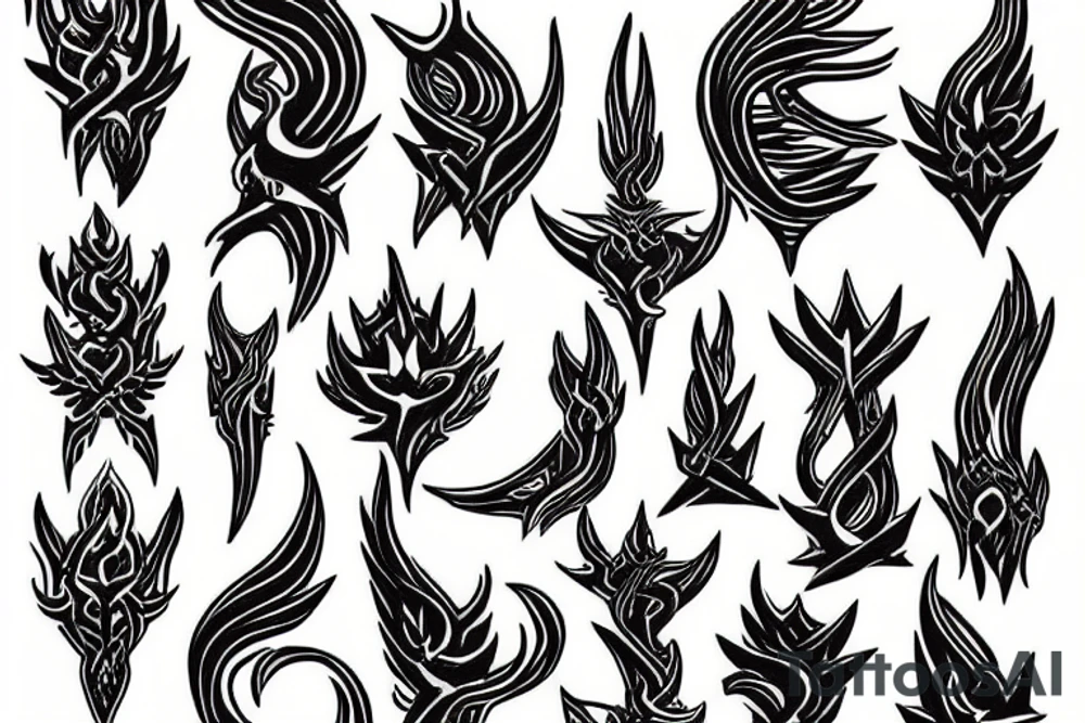 Trishula tattoo idea