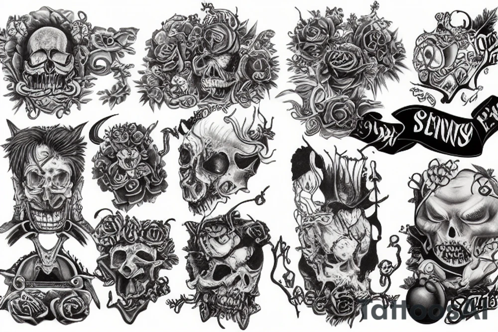 Seven deadly sins tattoo idea