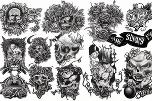 Seven deadly sins tattoo idea