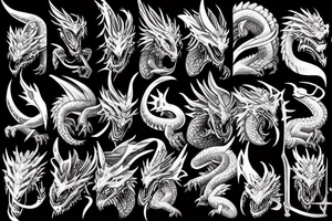 Dragon knight tattoo idea