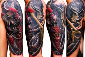 Dragon-knight tattoo idea