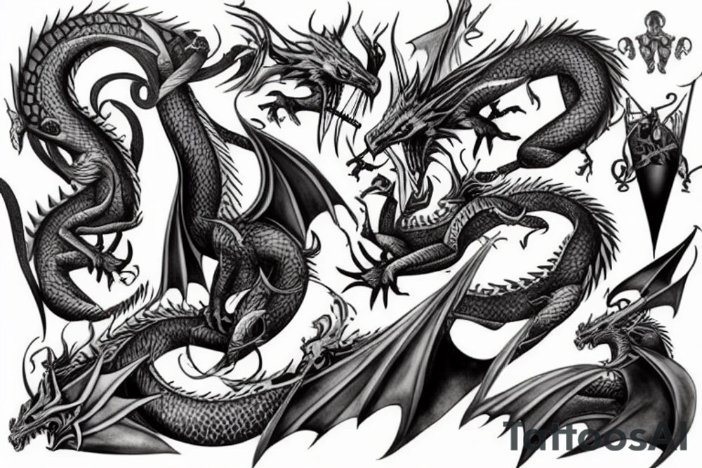 Dragon-knight tattoo idea