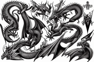 Dragon-knight tattoo idea