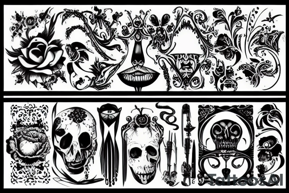 Bizarre paint tattoo idea