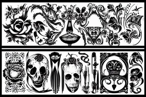 Bizarre paint tattoo idea