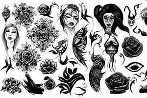 Bizarre paint tattoo idea