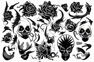 Bizarre paint tattoo idea